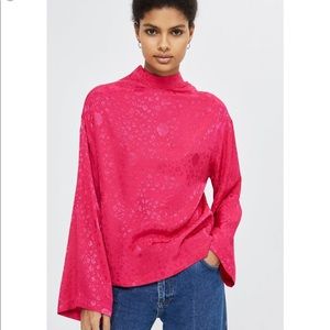 Top Shop Jacquard  Kimono Sleeve Top